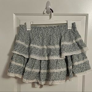 Aerie Size Large Lace Ruffle Mini Skirt NWT